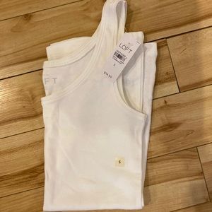 LOFT Classic White Tank Top